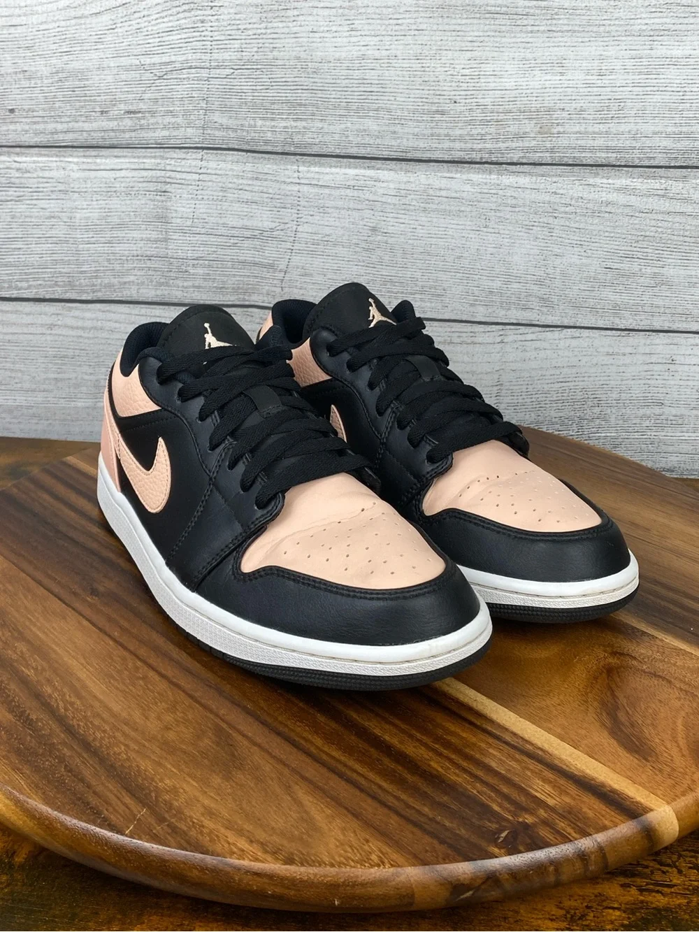 Nike Air Jordan 1 Low Black Crimson Tint Men’s Shoe 553558-034 Sneaker Size 10.5